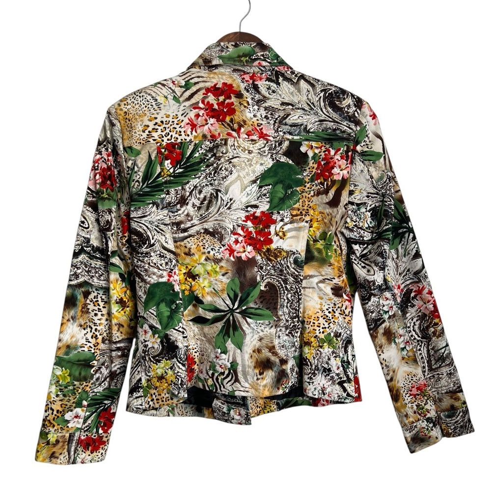 New York Multicolored Floral Y2K Vintage Jacket - SZ: 6 - Picture 2 of 7